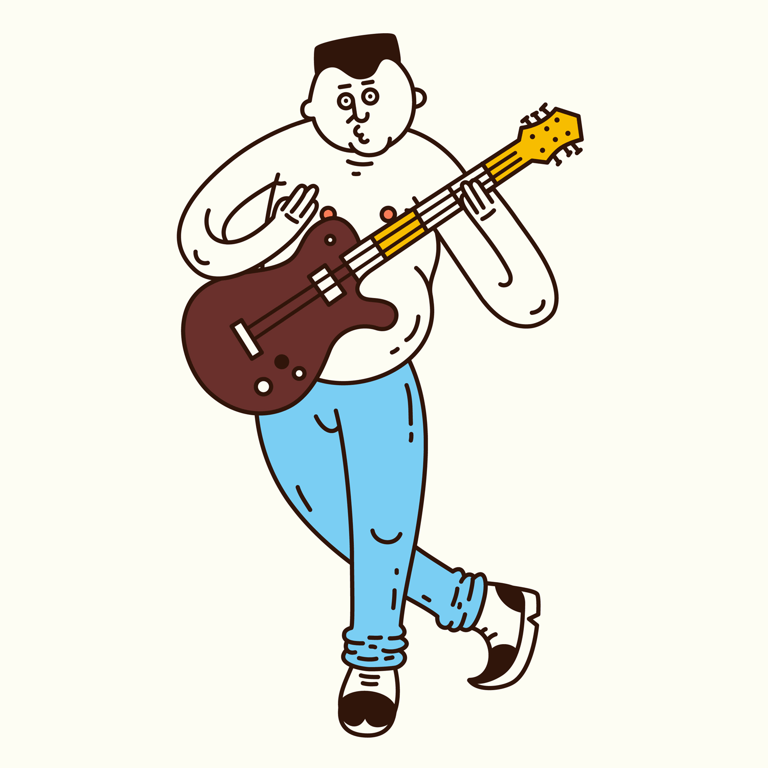 Guitar Player GIF by Aiste Papartyte Find & Share on GIPHY