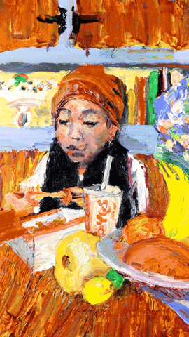 Stop Motion Eating GIF by Lauren Gregory