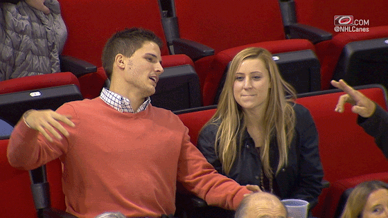 Hockey Kiss GIF by Carolina Hurricanes