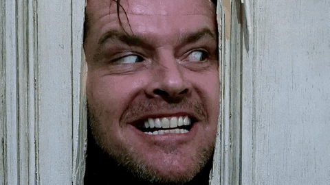 Image result for the shining jack nicholson gif
