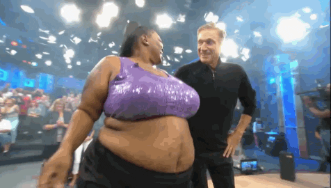 woman gif Fat dancing