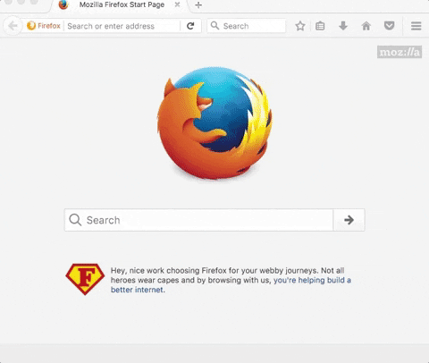 mozilla firefox start page icon on my desktop