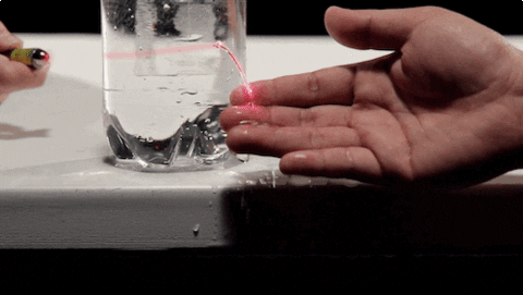 Bending light with water