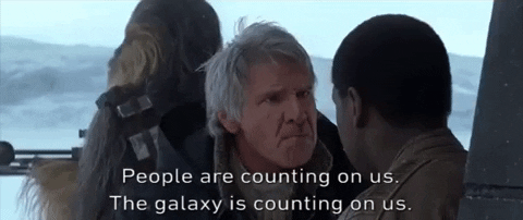 Han Solo the galaxy is counting on us