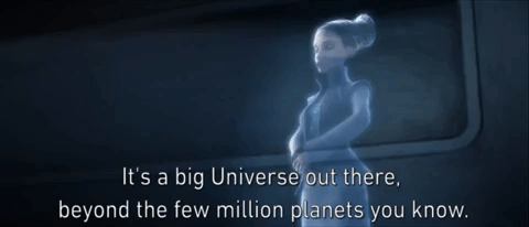 Star Wars alien talking about how vast the universe is
