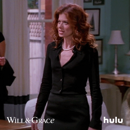 Happy Will And Grace GIF by HULU