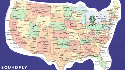 state parks and national parks mapping