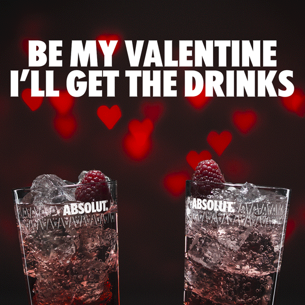 Valentine GIF by Absolut Vodka Find & Share on GIPHY