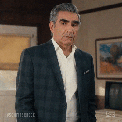 Eugene Levy Sigh GIF by Schitt's Creek - Find & Share on GIPHY