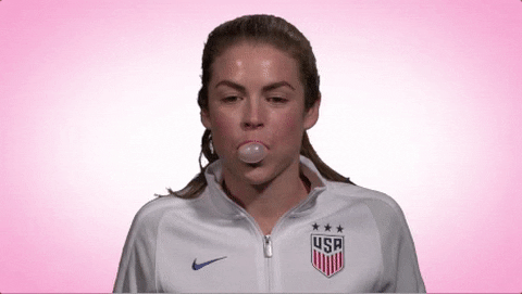 Bubble Gum Smile GIF by U.S. Soccer Federation