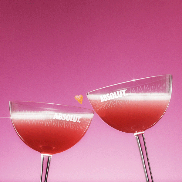 Absolut Cosmo Love GIF by Absolut Vodka