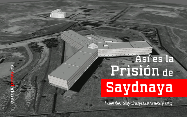 Así es la prisión de Saydnaya.