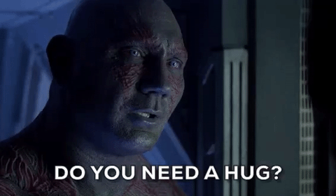 Drax 'Do You Need a Hug?' gif