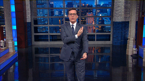 The Late Show With Stephen Colbert stephen colbert wink hey handsome