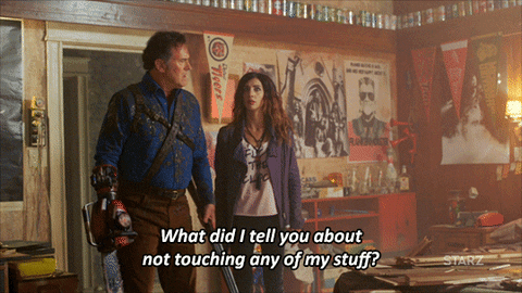 Don'T Touch Season 2 GIF by Ash vs Evil Dead