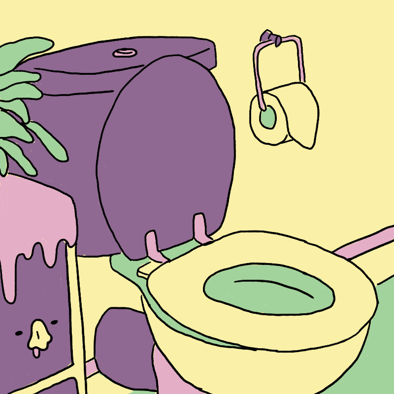 Toilet Hello GIF by Sherchle - Find & Share on GIPHY