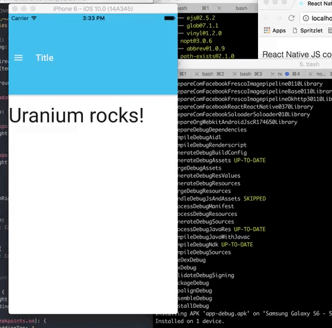 iOS Uranium Example