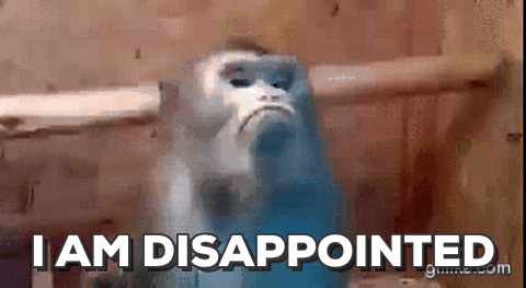 disappointed monkey gif