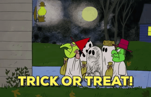 Image result for trick or treat gif