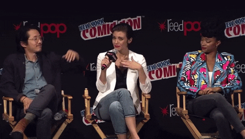 The Walking Dead Crying GIF by New York Comic Con