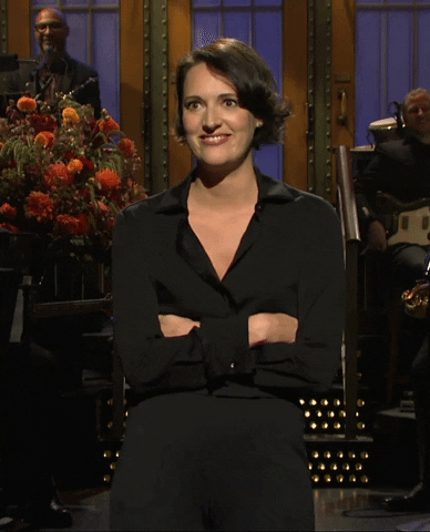 phoebe waller-bridge ok gif by saturday night live - find & share on giphy