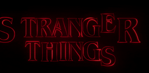 Image result for stranger things credits gif