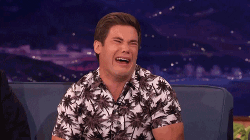 Adam Devine Crying GIF by Team Coco - Find & Share on GIPHY