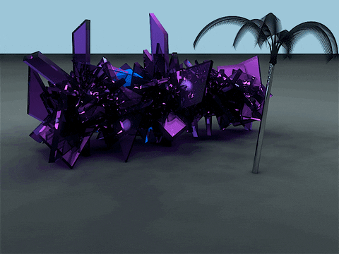 Lauryn Siegel cinema c4d net art purple