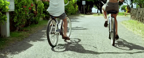 Thomas Rhett bike country music hawaii holding hands