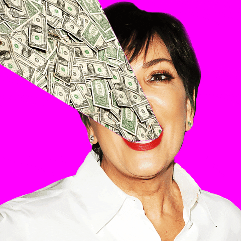 Kris Jenner Money GIF by freddiemade - Find & Share on GIPHY