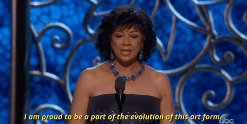Oscars 2017 I Am Proud To Be A Part Of The Evolution Of This Art Form GIF by The Academy Awards - Find & Share on GIPHY