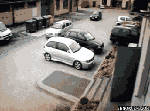 Rare Parking in funny gifs