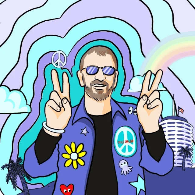 Ringo Peace and Love GIF