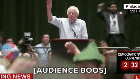 Booing Bernie Sanders GIF by Election 2016