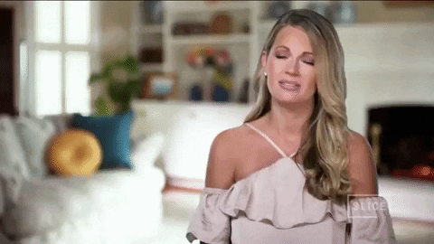 Gif of Cameran wincing. 'Southern Charm' 5x12