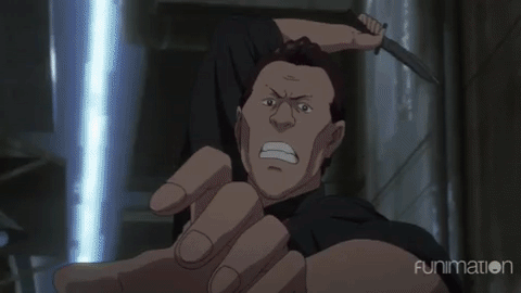 Cena de luta em Ghost in the Shell