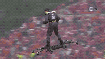 Hoverboard Ball Delivery in funny gifs