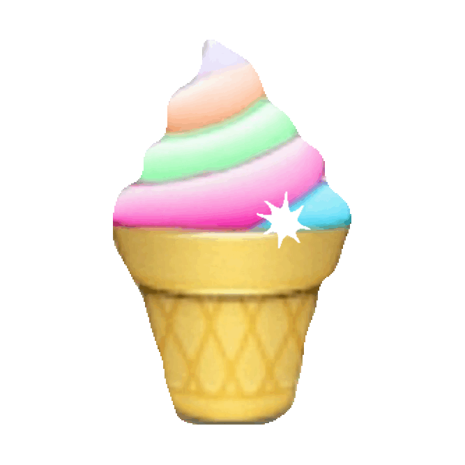 Ice Cream Rainbow Sticker by imoji for iOS & Android GIPHY