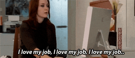 Image result for I love my job gif
