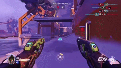 Torbjorn narrowly escapes Tracer attack