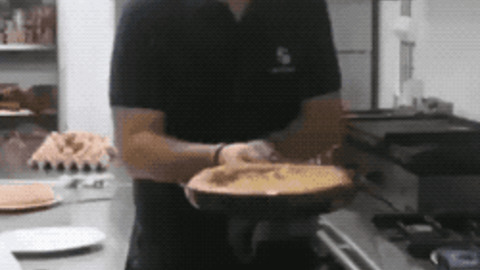 Flipping an omelette