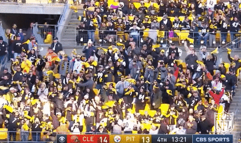 Pittsburgh Steelers Nfl Fans GIF by NFL - Find & Share on GIPHY