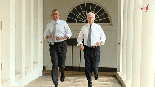 Barack Obama Running GIF by Obama - Find & Share on GIPHY