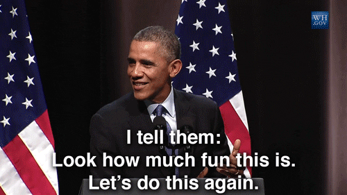Barack Obama Fun GIF by Obama - Find & Share on GIPHY