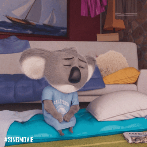 Monday Sleep GIF by Sing Movie - Find & Share on GIPHY