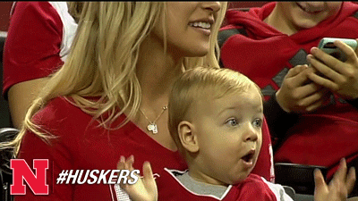 Wow Omg GIF by Huskers
