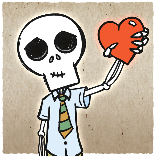 Can You Fall In Love With The Skeleton Skeleton Love GIF by Chris Timmons - Find & Share on GIPHY
