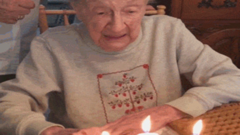 Poor Granny funny Gif