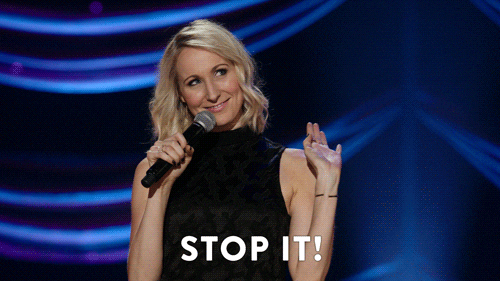 Stop It Nikki Glaser GIF by Comedy Central Stand-Up - Find & Share on GIPHY