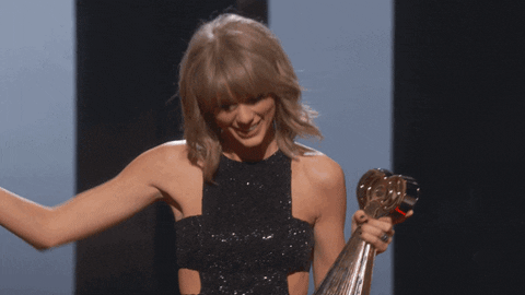 money doesn't buy happiness - Taylor Swift happy dance GIF